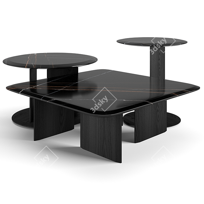 Contemporary Poliform Mush Coffee Tables 3D model image 3