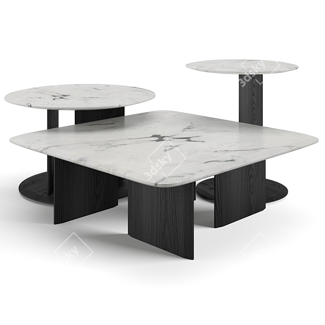 Contemporary Poliform Mush Coffee Tables 3D model image 4