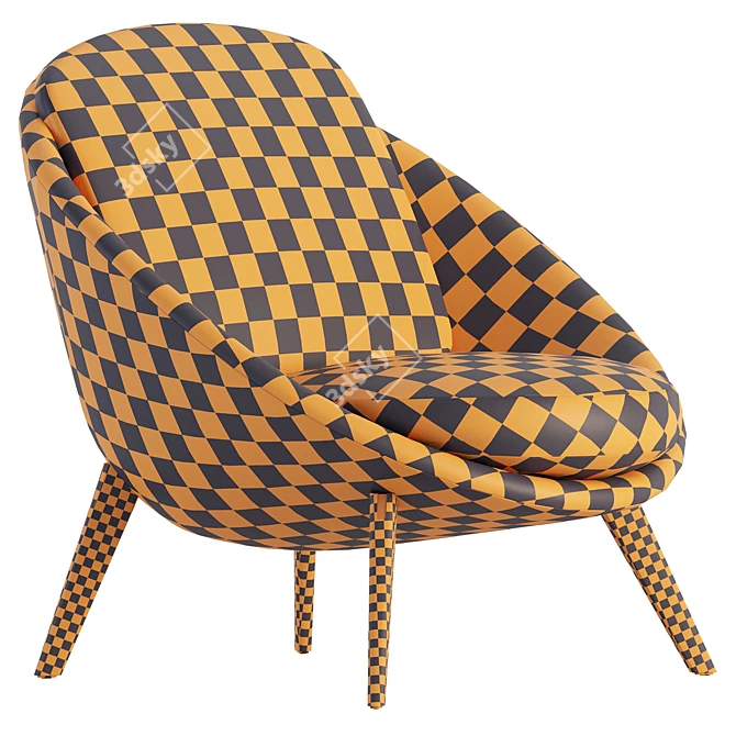 Modern Design LIDO Armchair Minotti 3D model image 7