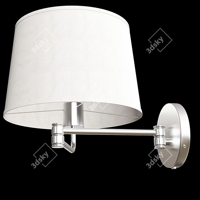 Modern Swing Arm Sconce Luminaire 3D model image 4