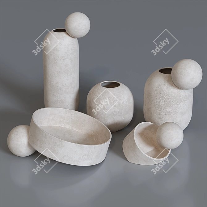 Bulb Collection Vases Model 395 3D model image 4