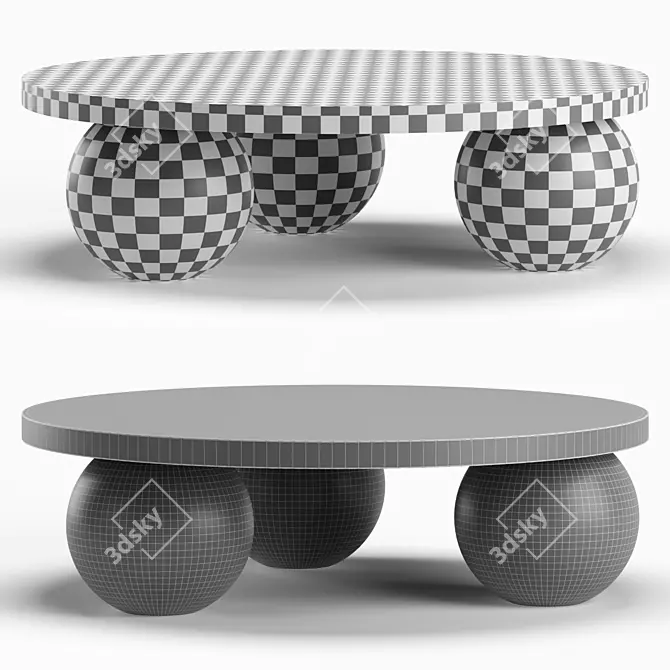 Contemporary NARO Coffee Tables Design 3D model image 4