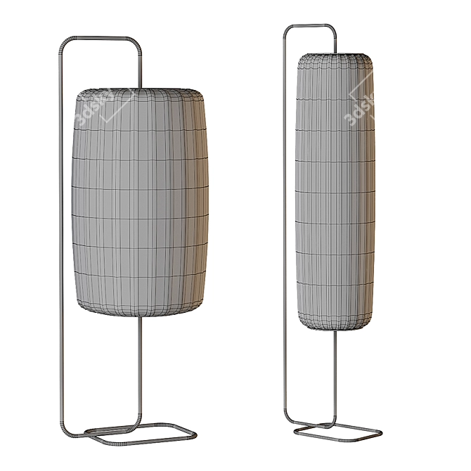Sakari FL Pendant Light Model 3D model image 4