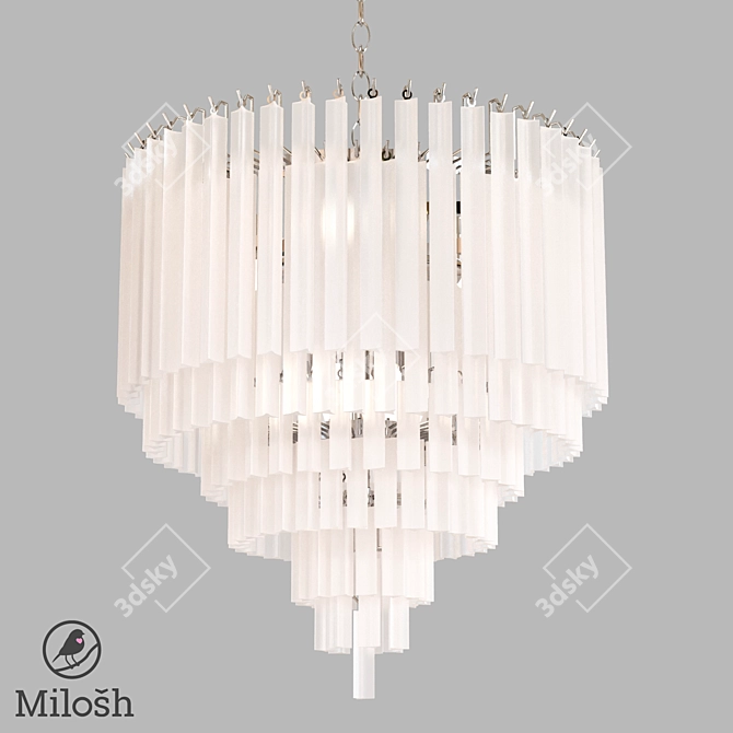 Elegant MILOSH TENDENCE Chandelier 3D model image 1
