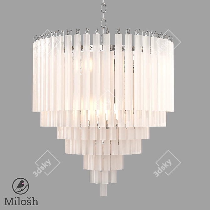 Elegant MILOSH TENDENCE Chandelier 3D model image 2