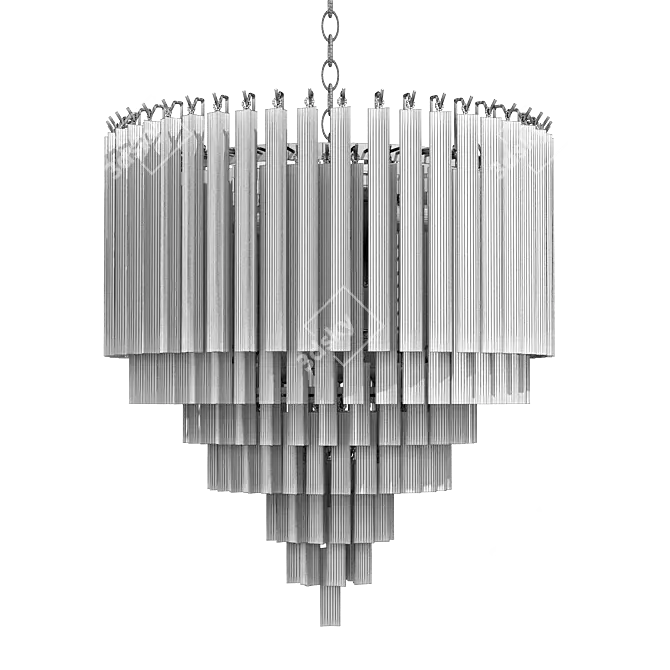 Elegant MILOSH TENDENCE Chandelier 3D model image 3