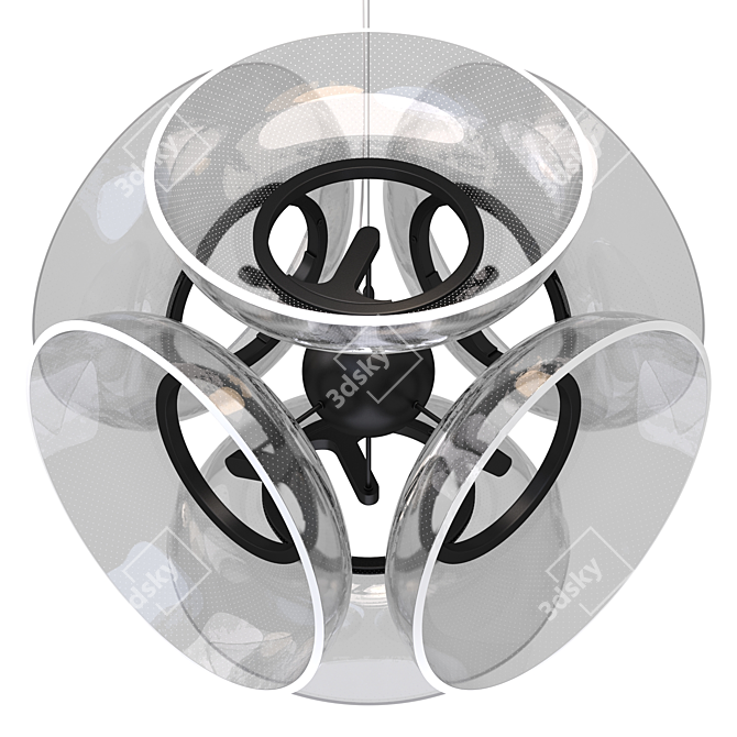 Spherical LED Pendant Light - Absalom 3D model image 2