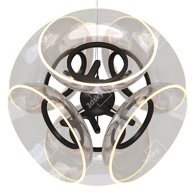 Spherical LED Pendant Light - Absalom 3D model image 3