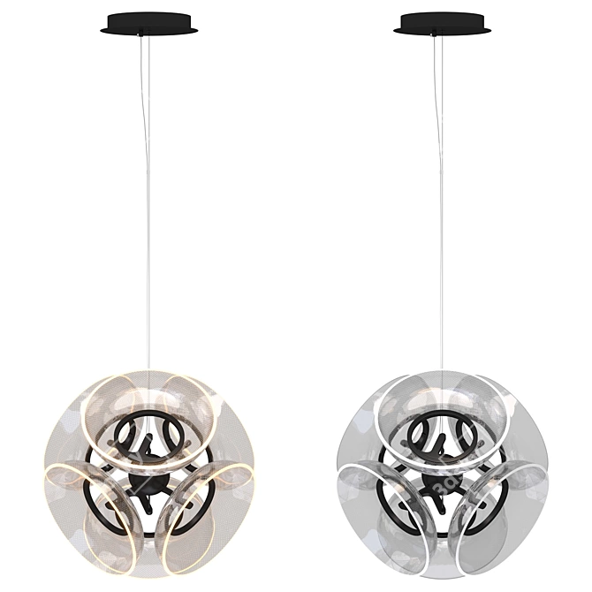 Spherical LED Pendant Light - Absalom 3D model image 4