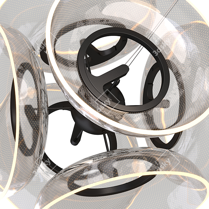 Spherical LED Pendant Light - Absalom 3D model image 6