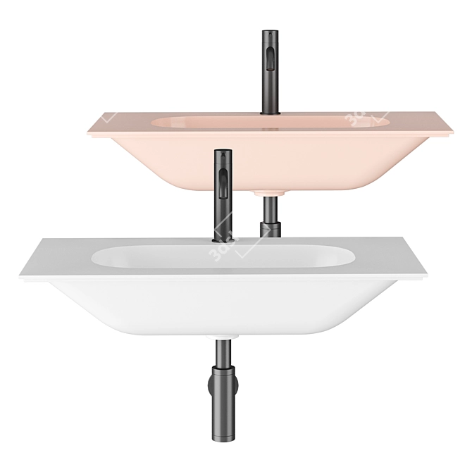 NUR ALICE Ceramica Washbasin 3D model image 4