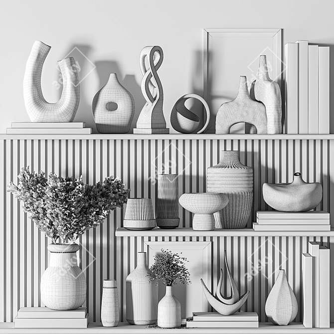 Premium Quality Decorative Model Set 3D model image 7