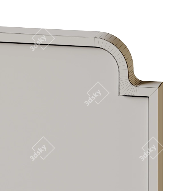 Elegant Regal Mirror 3D model image 6