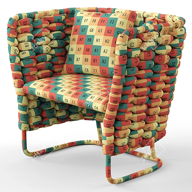 Ami Easy Chair by Paola Lenti 3D model image 5