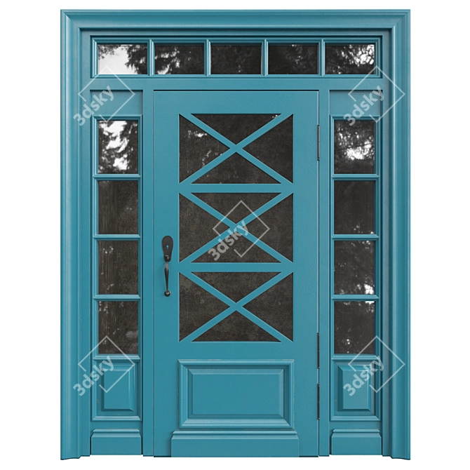 Classic 3D Door Design - Tempera 3D model image 1
