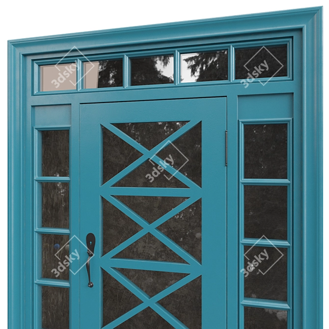 Classic 3D Door Design - Tempera 3D model image 3