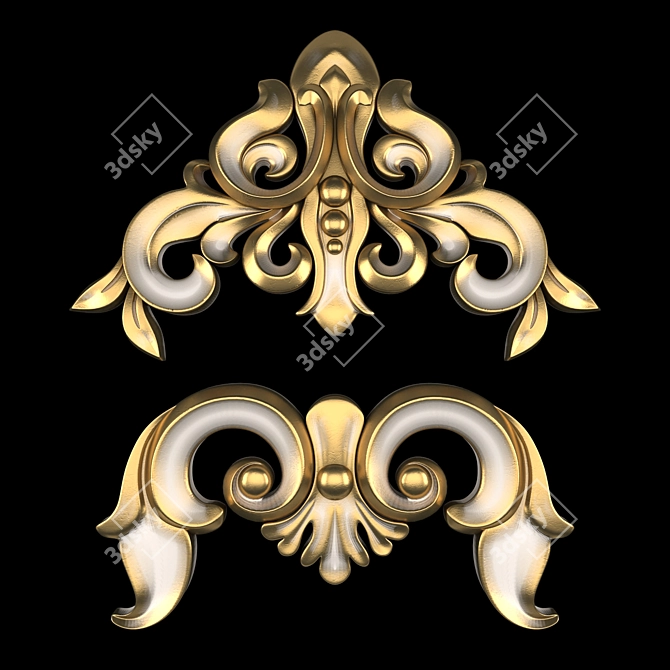 Ornament 24: 3D Max Gold 3D model image 3