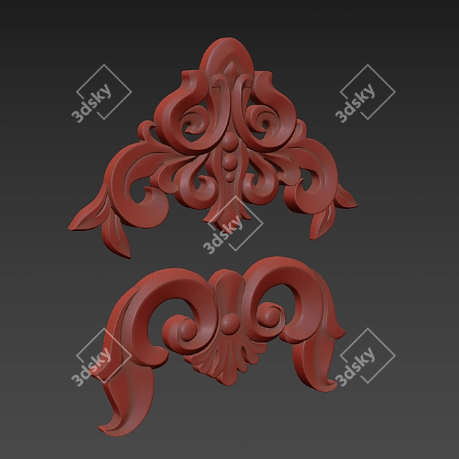 Ornament 24: 3D Max Gold 3D model image 6