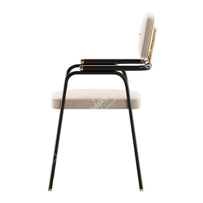 Elegant BERGMAN Dining Chair 3D model image 5