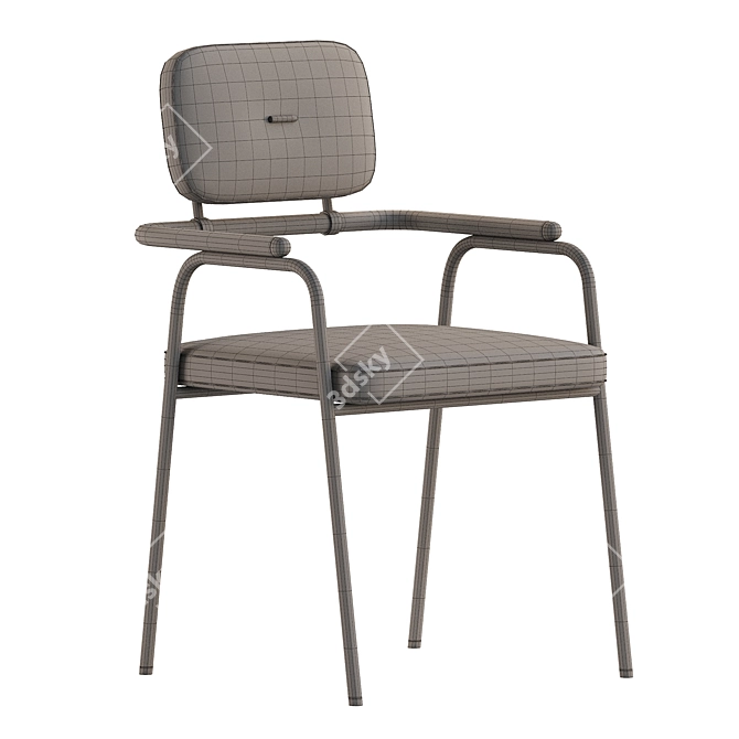 Elegant BERGMAN Dining Chair 3D model image 6