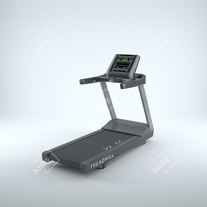 Virtual Trainer Treadmill Model 3D model image 1