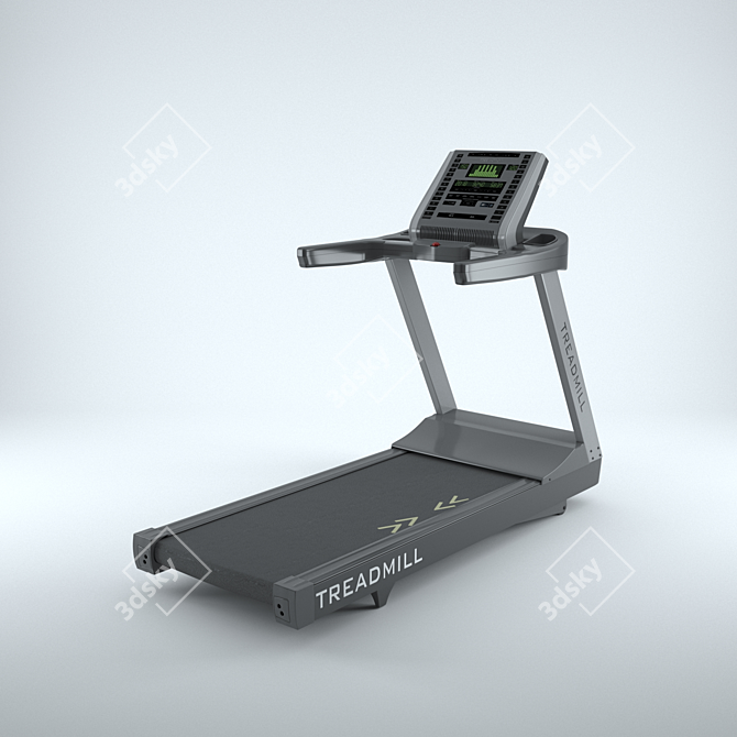 Virtual Trainer Treadmill Model 3D model image 4