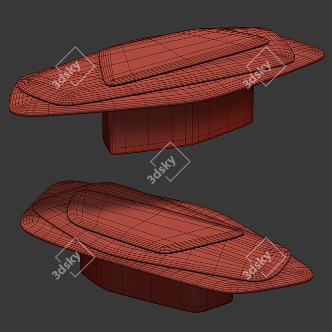 Zana Minimalist Coffee Table 3D model image 2