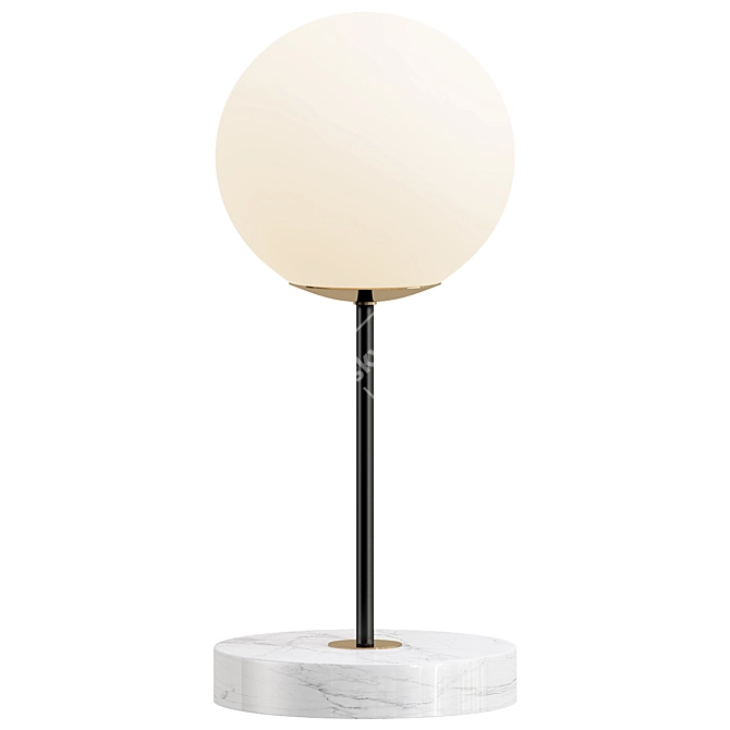 Modern Sphere Table Lamp Design 3D model image 1