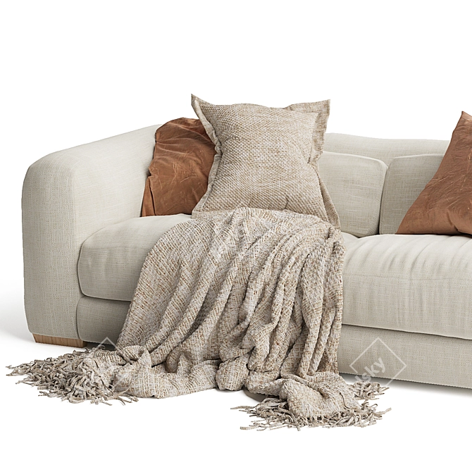 Uniqwa Mukuru Natural Sofa 3D model image 5