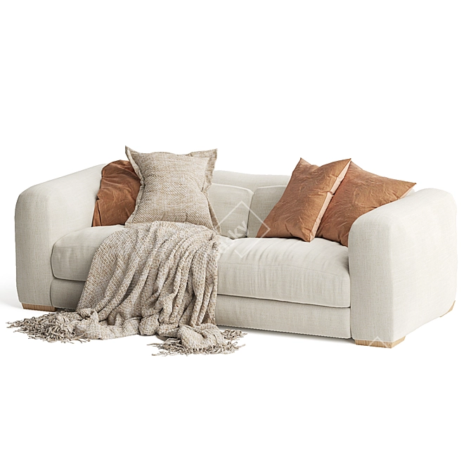 Uniqwa Mukuru Natural Sofa 3D model image 6