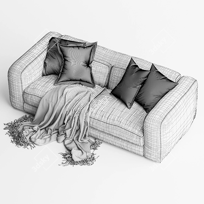 Uniqwa Mukuru Natural Sofa 3D model image 7