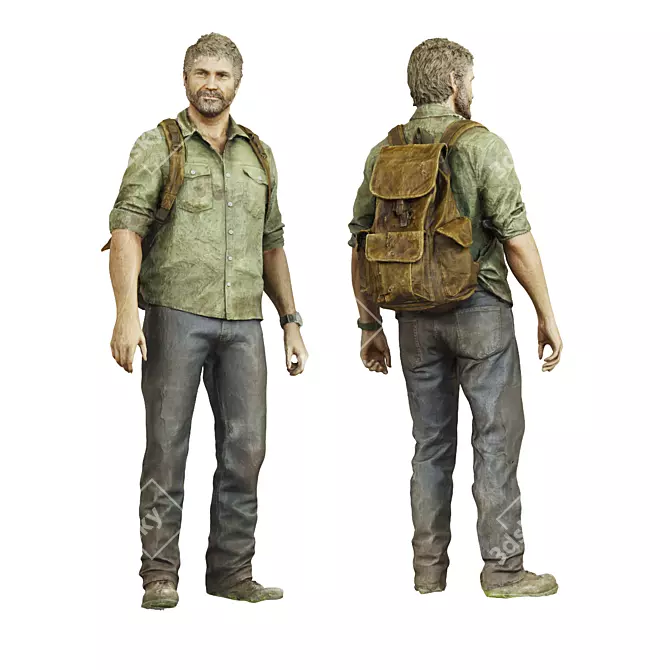 Joel Miller - TLOU Character 3D model image 1