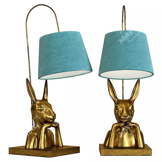 Bunny Animal Table Lamp - Kare Design 3D model image 1