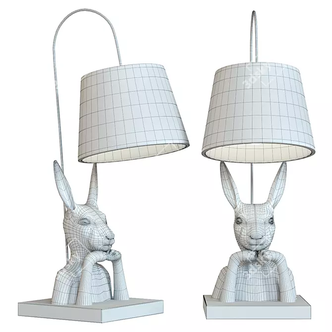 Bunny Animal Table Lamp - Kare Design 3D model image 2