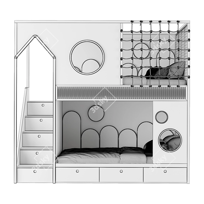 Editable Children's Furniture Models 3D model image 3