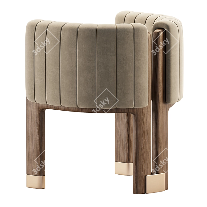 Modern Crawford Armchair Design 3D model image 4