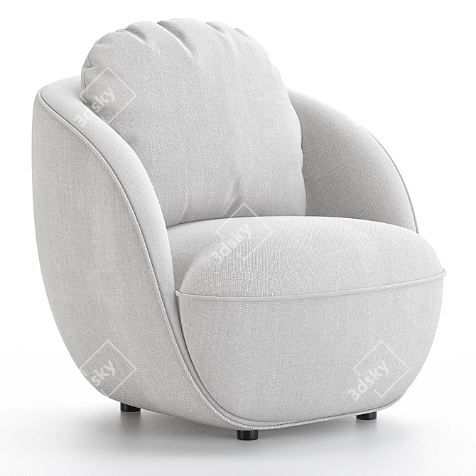 Alpine Chunky Yarn Ball Chair 3D model image 1