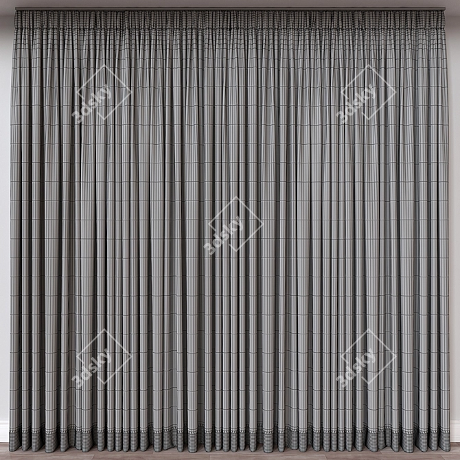 Versatile Curtain 3D Model 3D model image 4
