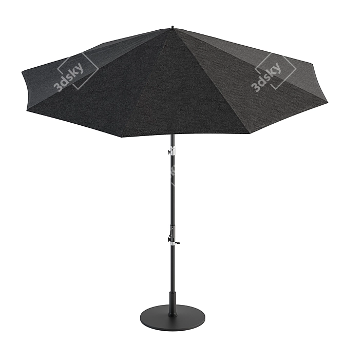 Rainproof Fabric Umbrella 05 3D model image 2