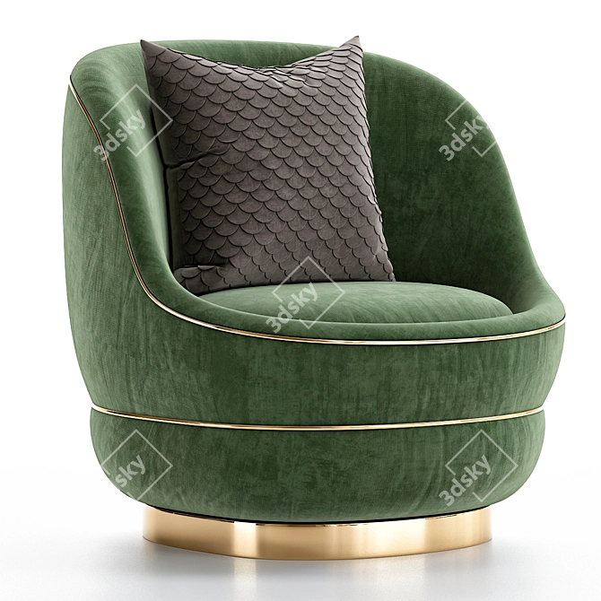Nido Armchair 3D Model Collection 3D model image 5