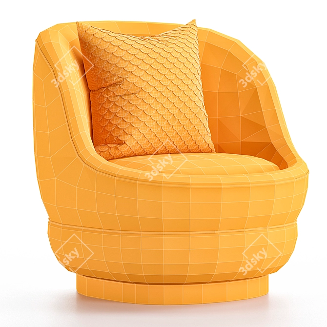 Nido Armchair 3D Model Collection 3D model image 6