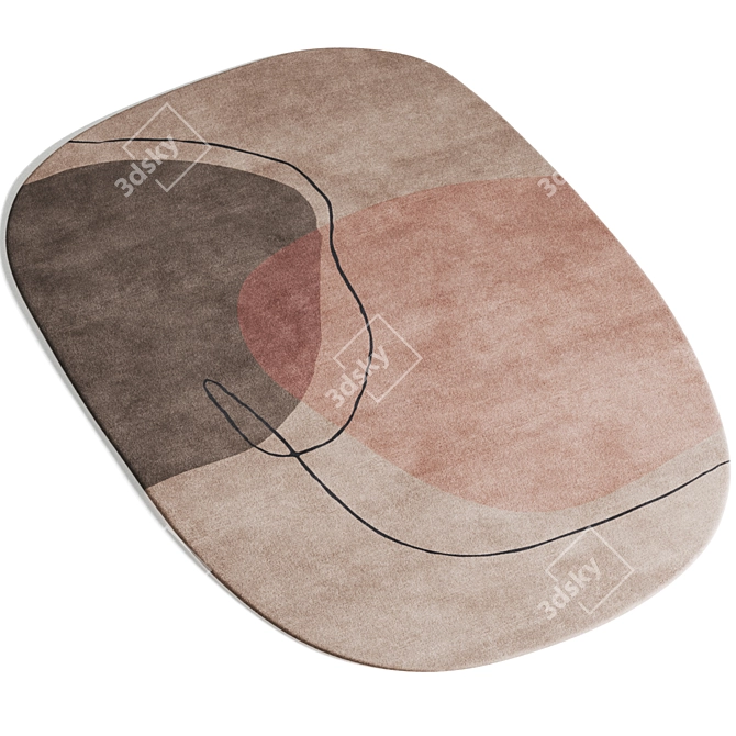  Benuta Shape Collection: Quality Wool Rugs 3D model image 3