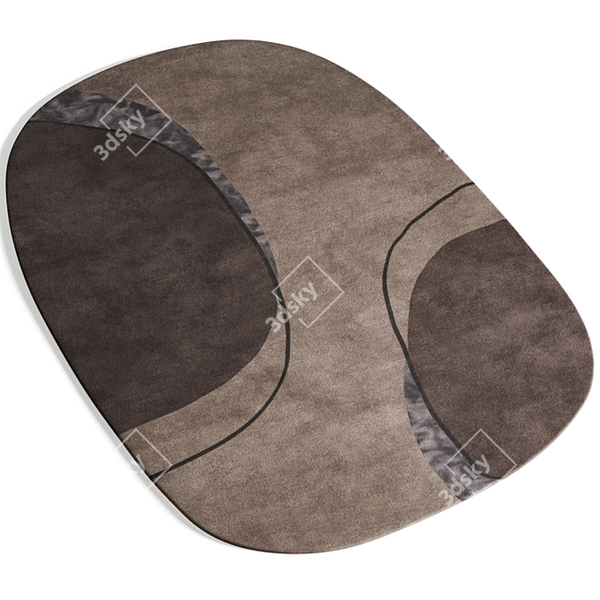  Benuta Shape Collection: Quality Wool Rugs 3D model image 5