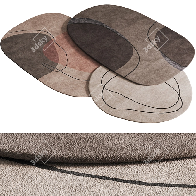  Benuta Shape Collection: Quality Wool Rugs 3D model image 7