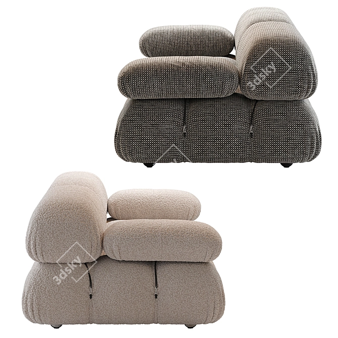Modern Designer B&B Italia Sofa 3D model image 3