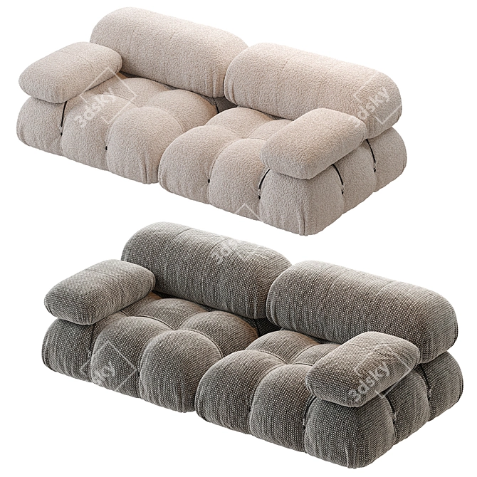 Modern Designer B&B Italia Sofa 3D model image 6