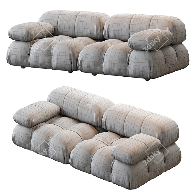 Modern Designer B&B Italia Sofa 3D model image 7