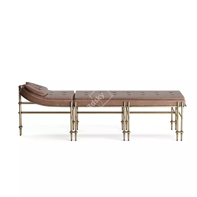 Sleek & Stylish Episode Chaise 3D model image 2