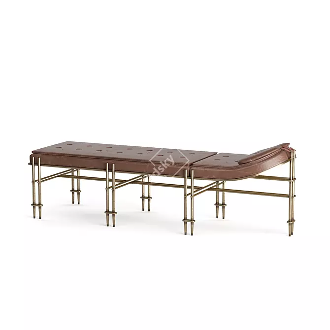 Sleek & Stylish Episode Chaise 3D model image 3
