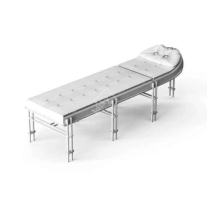 Sleek & Stylish Episode Chaise 3D model image 4